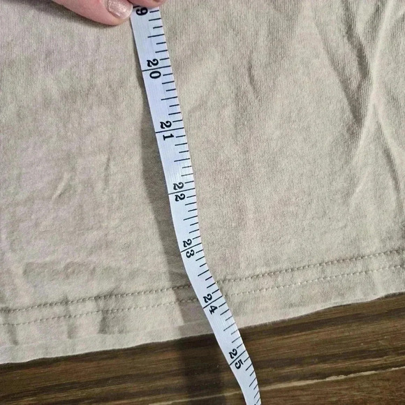 Bowery Supply Co Mushroom Graphic T-Shirt beige women's size Small - Picture 6 of 7